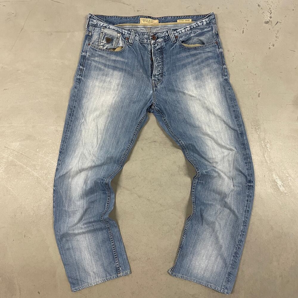 baggy Y2K button fly guess jeans 38x33